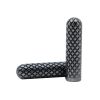 Weiou Manufacturer High Quality Che-quered Metal Head Square Screw Metal Tips Gun Black Metal Aglet for Drawstring