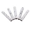 Weiou Manufacture converse Shoe Accessories White And Black Speckled Metal Head Aglets For Shoes