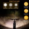 10000lm Bike Headlight USB Rechargeable LED Bicycle Front Light Rear Tail Light