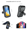 Bicycle phone stand, motorcycle phone stand, bag with visor and touch screen, bracket 360 degree rotation universal phone holder suitable for 4.0-6.7