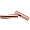 Weiou Shoe Accessories factory support customized Rose Gold color Round Tube metal aglet for sale metal head tips