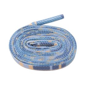 Weiou Manufacturer Hot Sale Top10 Drop-Shipping Advance Heat Transfer Colorful Cheap Flat Printed Shoelaces (Color: #3733	Blue, Length: 80CM)