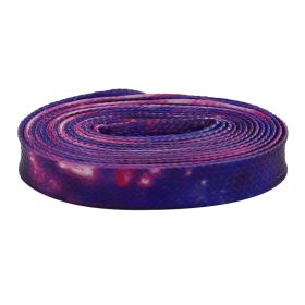 Weiou Manufacturer High Quality Heat Transfer Purple Star Flat Waterproof Polyester Shoelace For Shoes (Color: #3761 Purple-Magenta, Length: 120CM)