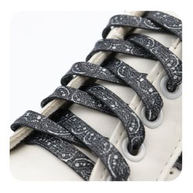 Weiou Manufacturer Rope Shoe Laces High Quality Custom Color Customized Boots Sneaker ODM&OEM shoelace (Color: #747 Black/White, Length: 200CM)