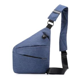 Anti Theft Bag Anti Theft Travel Bag Slim Sling Cross Body Travel Bag For Women Men (Color: Blue)