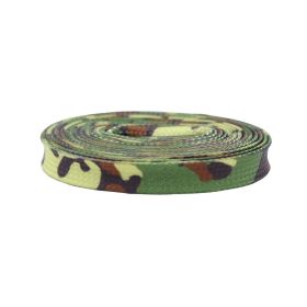 Weiou Manufacturer Wholesale Factory Flat Army green Hot Sale replacement custom printed LOGO length size Shoelaces (Color: #718 Camouflage, Length: 80CM)