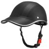 Safety Bicycle Helmet Adjustable Windproof Bike Helmet Sunshade Baseball Cap Anti UV Cycling Motorcycle Hat Leather Helmet