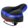 Bike Seat Water Resistant Comfortable Bicycle Padded Saddle Wear Resistant Hollow Leather Seat Cushion