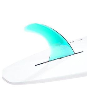 DORSAL Signature Surf SUP Single Center Fin Longboard Surfboard Fins - Aqua (Color: Aqua, size: 7 Inch)