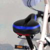 Bike Seat Water Resistant Comfortable Bicycle Padded Saddle Wear Resistant Hollow Leather Seat Cushion