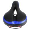 Bike Seat Water Resistant Comfortable Bicycle Padded Saddle Wear Resistant Hollow Leather Seat Cushion