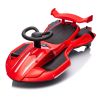 12V Kids Ride On Electric Toy,360 Degree Drift in place,Spray function,Front&Side Lights design,USB/MP3,Bluetooth,Music, 3.73-4.35 MPH,Easy installati