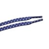 Weiou Flat Blue White Stars in Shoelaces Heat Transfer Polyester Shoestring For Adults Kids Fashion Sneaker