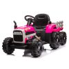 Ride on Tractor with Trailer,24V Battery Powered Electric Tractor Toy, 200w*2motor 1.86-4.97MPH/Remote Control,electric car for kids,Three speed adjus