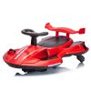 12V Kids Ride On Electric Toy,360 Degree Drift in place,Spray function,Front&Side Lights design,USB/MP3,Bluetooth,Music, 3.73-4.35 MPH,Easy installati