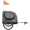 Pet Bike Trailer Red and Black