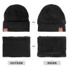 OZERO Winter Beanie Daily Hat - Thermal Polar Fleece Ski Stocking Skull Cap for Men and Women Set