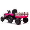 Ride on Tractor with Trailer,24V Battery Powered Electric Tractor Toy, 200w*2motor 1.86-4.97MPH/Remote Control,electric car for kids,Three speed adjus