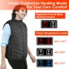 Heated Vest Electric USB Jacket Men Women Heating Coat Thermal Body Warmer Wear with 3 Temperature Levels