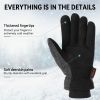 OZERO Winter Gloves -30¬∞F Cold Proof Deerskin Suede Leather Insulated Water-Resistant Windproof Thermal Glove for Driving Hiking Snow Work in Cold We