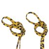 Weiou Personalized Wide Softly Casual Flat Luxury Ribbon Satin Leopard Print Shoelaces for Women Girls Sneaker Shoestring