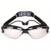 One-piece Earplugs Waterproof And Fog-proof; High-definition Myopia Adult Swimming Glasses; Swimming Goggles And Swimming Supplies.